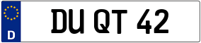 Trailer License Plate